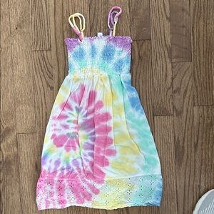 Splendid Colorful Tie-Dye Kids Dress - size 7